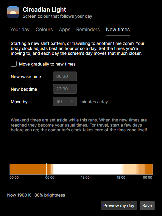 The New times tab